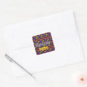 Sticker Carré Custom and personalized gift butterfly Pattern   (Enveloppe)