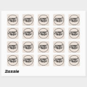 Sticker Carré Custom Company Business Your Logo Here (Feuille)