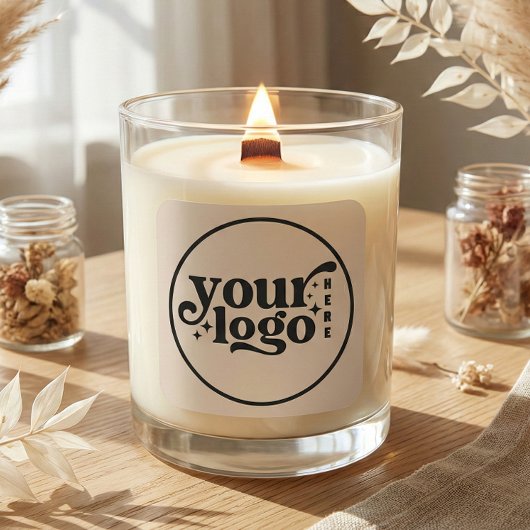 Sticker Carré Custom Company Business Your Logo Here