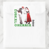 Sticker Carré Custom, Euskal Herria, danse basque traditionnelle (Sac)