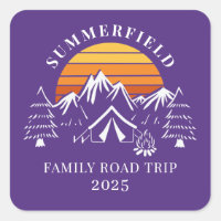 Custom Family Vacation Road Trip Camping