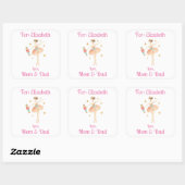 Sticker Carré Custom Girls Nutcracker Ballet cadeau de Noël (Feuille)