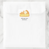 Sticker Carré Customiser ce graphique Apple Pie Slice (Sac)