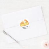 Sticker Carré Customiser ce graphique Apple Pie Slice (Enveloppe)