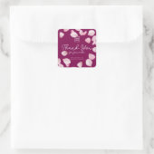 Sticker Carré Customizable Sakura Business Thank You  (Sac)