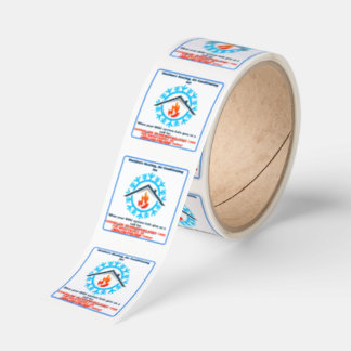 Sticker Carré Customize HVAC  Company Furnace AC Unit Advert 2