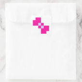 Sticker Carré Cute 8 bits Pixel Bow (Sac)