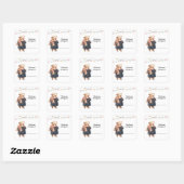 Sticker Carré Cute Bear Book Labels (Feuille)