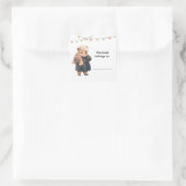 Sticker Carré Cute Bear Book Labels (Sac)