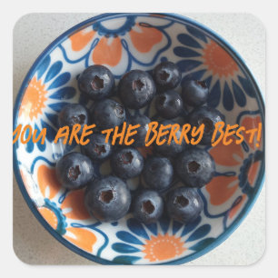Sticker Carré Cute Berry Best