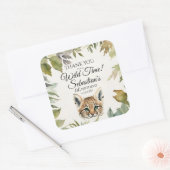 Sticker Carré Cute Bobcat Merci Woodland (Enveloppe)