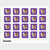 Sticker Carré Cute bunny card (Feuille)