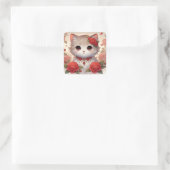 Sticker Carré Cute Camelia Princess Chat (Sac)