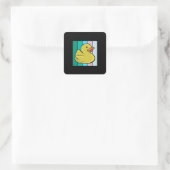 Sticker Carré Cute Canard (Sac)