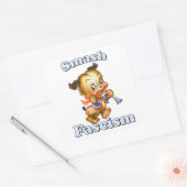 Sticker Carré Cute Chiot Rétro - Fascisme Smash (Enveloppe)