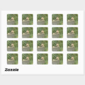 Sticker Carré Cute Chipmunk (Feuille)