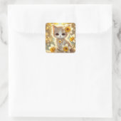 Sticker Carré Cute Daffodil Princess Cat (Sac)
