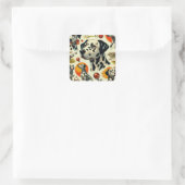 Sticker Carré Cute Dalmatien sans joint (Sac)
