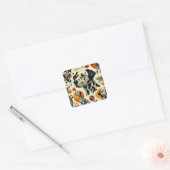 Sticker Carré Cute Dalmatien sans joint (Enveloppe)