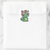 Sticker Carré Cute Dragon 2024 (Sac)