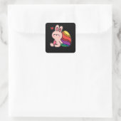 Sticker Carré Cute Easter Bunny (Sac)