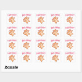 Sticker Carré Cute Fun Chat Fur-iday (Feuille)