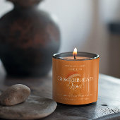 Sticker Carré Cute Gingerbread Man Christmas Candle Label