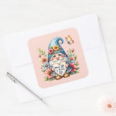 Sticker Carré Cute gnome Maman vie meilleure (Enveloppe)