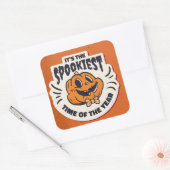 Sticker Carré Cute Halloween Pumpkin (Enveloppe)
