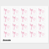 Sticker Carré Cute Happy Galentine's day Pink Ribbons Bows (Feuille)