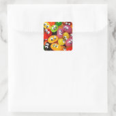 Sticker Carré Cute Jelly Bean (Sac)