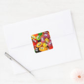 Sticker Carré Cute Jelly Bean (Enveloppe)