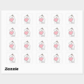 Sticker Carré Cute Kawaii Chat Smile (Feuille)