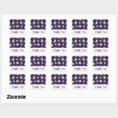 Sticker Carré Cute Kitty Chat Astronautes Motif Merci (Feuille)