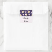 Sticker Carré Cute Kitty Chat Astronauts Motif Soap Business (Sac)