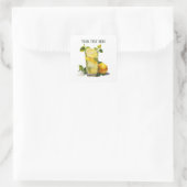 Sticker Carré Cute limonade ajouter du texte Affaires (Sac)