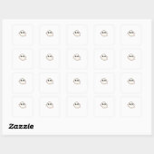 Sticker Carré Cute Little Boo Basic Clean (Feuille)