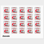 Sticker Carré Cute Nurse Pinup_ Love (Feuille)