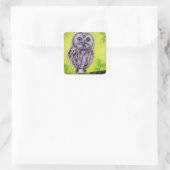Sticker Carré Cute Owl (Sac)