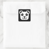 Sticker Carré Cute Panda (Sac)