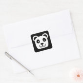 Sticker Carré Cute Panda (Enveloppe)