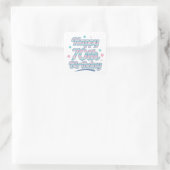 Sticker Carré Cute Pastel Fête le 70e anniversaire (Sac)