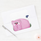 Sticker Carré Cute Piglet Chumley Et De Beaux Amis (Enveloppe)