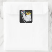 Sticker Carré Cute Puzzle Elephant Maman Sensibilisation sur l'a (Sac)