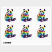 Sticker Carré Cute Rainbow (Feuille)