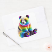 Sticker Carré Cute Rainbow (Enveloppe)