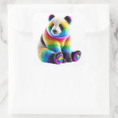 Sticker Carré Cute Rainbow (Sac)
