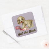 Sticker Carré Cute Retro Puppy - Mange Rich (Enveloppe)