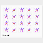 Sticker Carré Cute Starfish (Feuille)