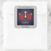 Sticker Carré Cute Vampire/Plaque d'accueil Dracula (Sac)
